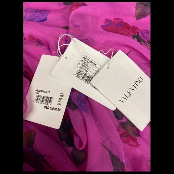 VALENTINO floral-print silk-organza gown - Picture 12 of 12